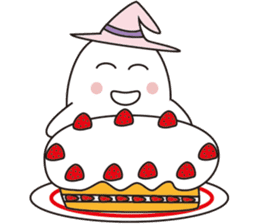 Cute apprentice ghosts sticker #3344471