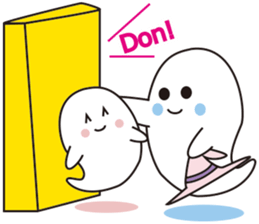 Cute apprentice ghosts sticker #3344481