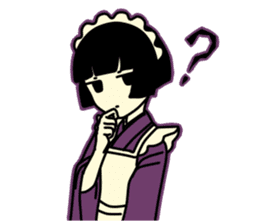 Cute Taisho Showa retro design Sticker sticker #3344565