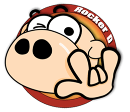 Rocker D - Make a funny face!! sticker #3344801