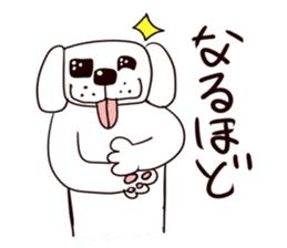 Mr. white dog sticker #3345303