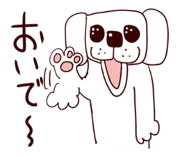 Mr. white dog sticker #3345317