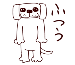 Mr. white dog sticker #3345323