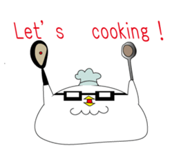 chicken with glasses sticker #3346336