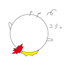 chicken with glasses sticker #3346346