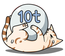 Manma cat (American Short, Cameo tabby) sticker #3346555