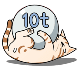 Manma cat (American Short, Cameo tabby) sticker #3346555