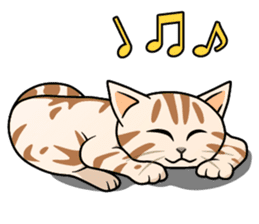 Manma cat (American Short, Cameo tabby) sticker #3346567