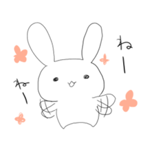 A rabbit and owner sticker #3346869