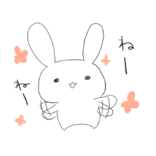 A rabbit and owner sticker #3346869