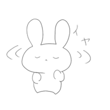 A rabbit and owner sticker #3346875