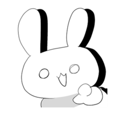 A rabbit and owner sticker #3346879