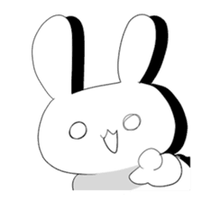 A rabbit and owner sticker #3346879