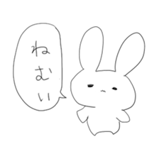 A rabbit and owner sticker #3346887