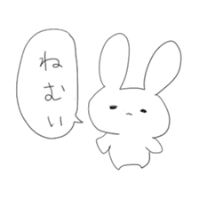 A rabbit and owner sticker #3346887