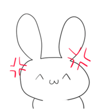 A rabbit and owner sticker #3346897