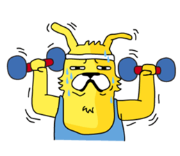 yellow dog and bird sticker #3347128