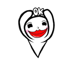 lips big ghost sticker #3347766