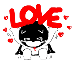 "Oh-Aew" Cat in coat sticker #3347979