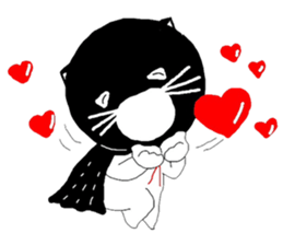 "Oh-Aew" Cat in coat sticker #3347980