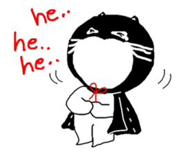 "Oh-Aew" Cat in coat sticker #3347983