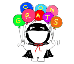 "Oh-Aew" Cat in coat sticker #3347985