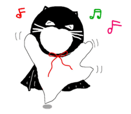 "Oh-Aew" Cat in coat sticker #3347988