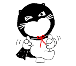 "Oh-Aew" Cat in coat sticker #3347992