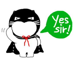 "Oh-Aew" Cat in coat sticker #3347993