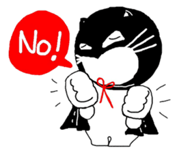 "Oh-Aew" Cat in coat sticker #3347999