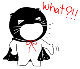 "Oh-Aew" Cat in coat sticker #3348007