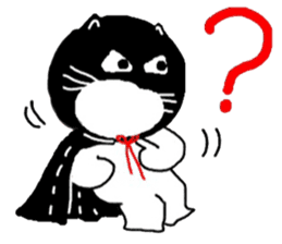 "Oh-Aew" Cat in coat sticker #3348009