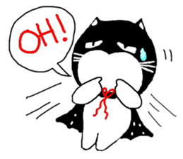 "Oh-Aew" Cat in coat sticker #3348010