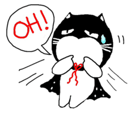 "Oh-Aew" Cat in coat sticker #3348010