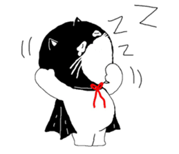 "Oh-Aew" Cat in coat sticker #3348015