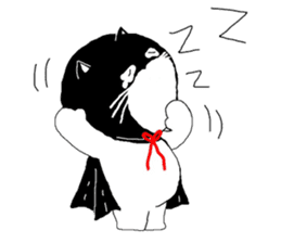 "Oh-Aew" Cat in coat sticker #3348015