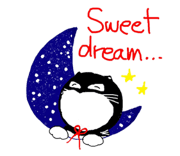 "Oh-Aew" Cat in coat sticker #3348017