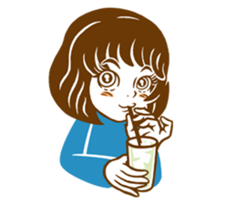 "Normal Girl's Life" sticker #3348934