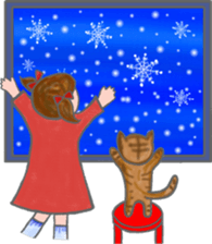 cat and girl part 3 sticker #3349316