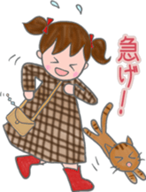 cat and girl part 3 sticker #3349323