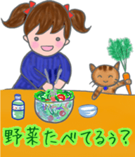 cat and girl part 3 sticker #3349328