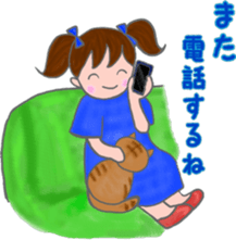 cat and girl part 3 sticker #3349332