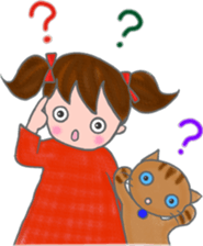 cat and girl part 3 sticker #3349337