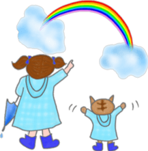 cat and girl part 3 sticker #3349351