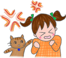 cat and girl part 3 sticker #3349352