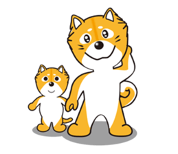 Mameshiba Sticker Gon Samurai sticker #3349843