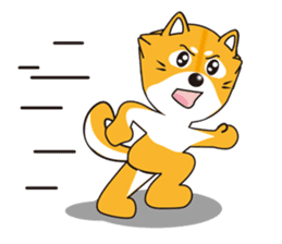 Mameshiba Sticker Gon Samurai sticker #3349855