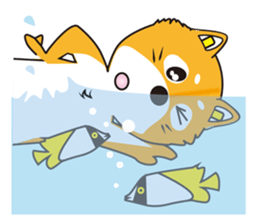 Mameshiba Sticker Gon Samurai sticker #3349859