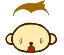 Monkey words sticker #3350406