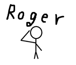 Hyper stick man sticker sticker #3350730